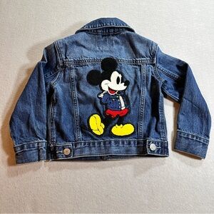 Baby Gap x Disney Mickey Mouse Denim Jacket Toddler Kids Size 3 Boys Girls Jean